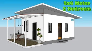 Small house/Simple House [5x6 meter] house plan with 30 sqm floor area