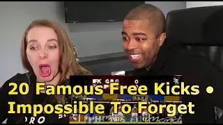 20 Famous Free Kicks ● Impossible To Forget (COUPLES THERAPY REACTION 🔥)