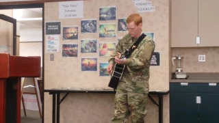 Tristian singing "Fallen Soldier" by: Nathan Fair