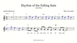 Falling Rain - The Cascades - AmilaPlay [for voice/saxophone]