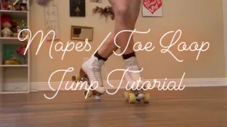 Mapes / Toe Loop Jump Tutorial on Roller Skates #jumps #artisticskating #artisticrollerskating #sk8