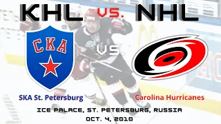 SKA St. Petersburg vs. Carolina Hurricanes | KHL vs. NHL | Russia vs. USA!!!