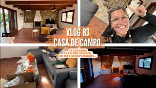 VLOG CASA CAMPO 83 *Decorando para Halloween, Tour, seguimos enfermos...* VLOG SEMANAL BakeOrDie