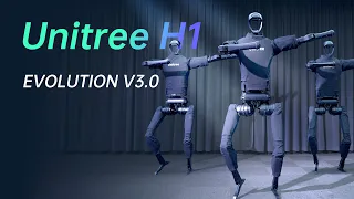 Unitree H1 Breaking humanoid robot speed world record [full-size humanoid] Evolution V3.0