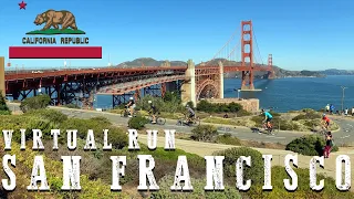 🆃RE🅰DMILL | Virtual 🆁un - SAN FRANCISCO - Golden Gate Bridge to Fishermans wharf #treadmill  #run