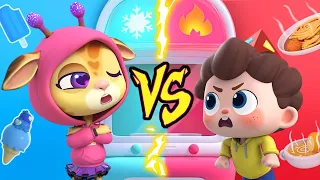 Hot vs Cold Challenge🥵🥶 | Kids Songs | Funny Children's Songs | Neo's World | BabyBus