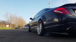 Mercedes cl 63 amg burnout