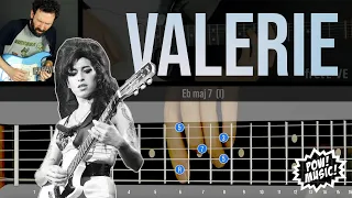 Amy Winehouse - VALERIE - Guitar Lesson & Cover (BBC Live Version) with fretLIVE Animated Fretboard