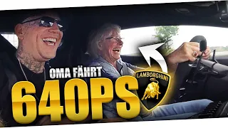 OMA FÄHRT 640 PS Lamborghini | MontanaBlack