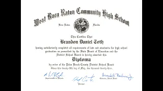 2023   Brandon Toth, Graduation from West Boca Raton Community High School, 5 16 2023 FAB03031950