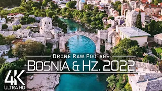 【4K】🇧🇦 Drone RAW Footage 🔥 This is BOSNIA & HERZEG. 2022 🔥 Sarajevo 🔥 Mostar & More 🔥 UltraHD Stock