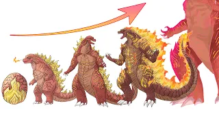 18 Types Legendary Godzilla Grow Up Evolution | Monterverse Fanart | Maxxive Jumpo