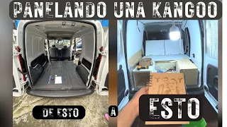 🚐 Cómo Panelar el interior de una FURGONETA  ✏️ Camper mini 🪚✏️ - Renault KANGOO