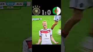 Germany Vs Algeria highlights & All goals #viral #football #shortvideo