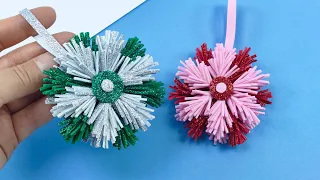 DIY - Easy Christmas Tree Ornament Making with Glitter Foam (Eva) 2022 #2