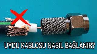 HOW TO CONNECT F CONNECTOR TO SATELLITE CABLE | F CONNECTOR TYPES
