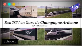 Des TGV en Gare de Champagne Ardenne #339