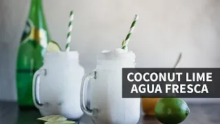 Coconut Lime Agua Fresca | refreshing coconut & lime drink