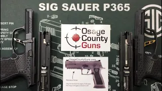 How to remove new and old style P365 striker assembly