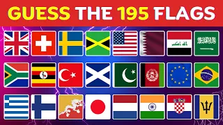 Guess the 195 Flags | Flag Quiz | Can You Guess The Country Flag?