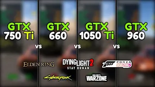 GTX 750 Ti vs GTX 660 vs GTX 1050 Ti vs GTX 960 - Test In 5 Games!