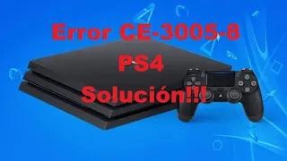 Como solucionar error ce-3005-8 ps4