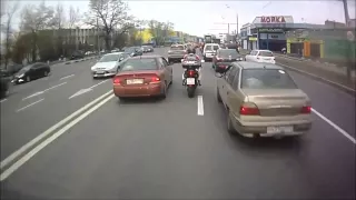 Не внимательный пешеход