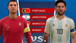 What If MESSI and RONALDO were in the SAME World Cup Group? - FIFA 18 World Cup Career Mode