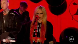 Avril Lavigne - Love It When You Hate Me Live at Jimmy Kimmel Show (02/28/22)