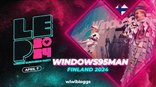 🇫🇮 Windows95man "No Rules" (Finland 2024) - LIVE @ London Eurovision Party 2024