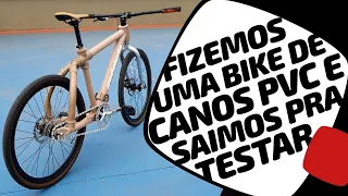 Montamos e testamos a bike de PVC. Parte 2. Pedaleria