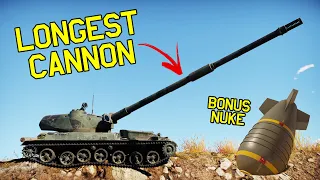 THE LONGEST CANNON EVER FITTED TO A TANK - Object 120 (Bonus Nuke)