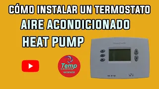 como instalar un termostato a un aire acondicionado heat pump