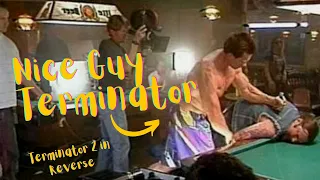 Terminator 2 Bar Scene- Nice Guy Terminator Gives Everything Back