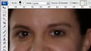 Remove Dark Circles Under Eyes and Wrinkles in Photoshop CS3