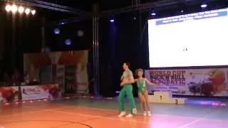 KLIMOV Ivan, TIKHONOVA Ekaterina - Final Acrobatic Main Class - WorldCup R'a'R Kraków 12.04.2014