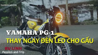 Thay 4 mã đầu đèn Led Tun lên ngay cho Yamaha PG-1 liền tay - BU LINH