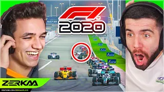 LANDO NORRIS Tried To Take Me Out At The BAHRAIN GP... (F1 2020 My Team #2)