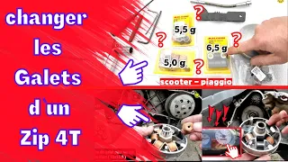 🔥TUTO🔥N¹⁰³🔥COMMENT CHANGER LES GALETS ET DÉBRIDER UN VARIATEUR DE SCOOTER ZIP 4 TEMPS