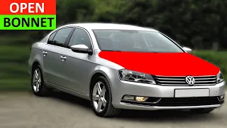 How to open Hood on VW Passat - How to open Bonnet on VW Passat