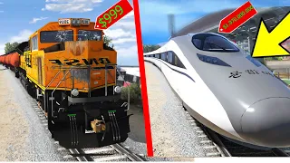 TESTANDO O TREM MAIS BARATO VS MAIS CARO NO GTA 5!! (Incrível)