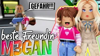 M3GAN 👩🏼 ist meine BESTE FREUNDIN 😳🤖 in BROOKHAVEN 🏡 Roblox Roleplay Story RP DEUTSCH