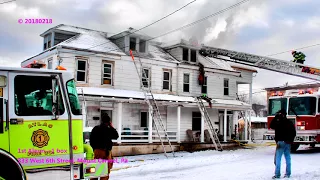 20180218 1st Alarm West 6th Street, Mount Carmel