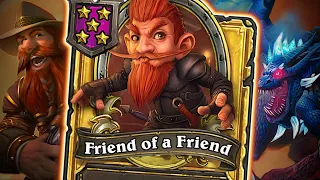 GOLDEN Friend of a Friend! | Hearthstone Battlegrounds