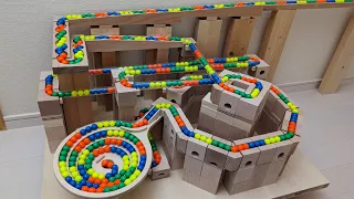 Marble Run ASMR ☆ Cuboro octagon + Bornelund + Transparent pipe + HABA