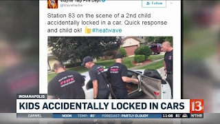 Kids accidentally locked in hot cars