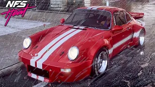 Porsche 911 Carrera RSR - Free Drive Rain Day - Need for speed heat gameplay