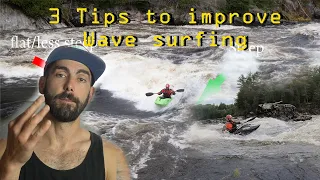 3 Tips to Improve WAVE Surfing. Freestyle kayaking