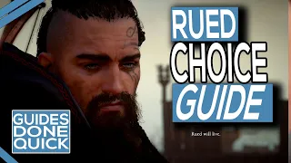 Assassin's Creed Valhalla Rued Will Die Or Rued Will Live Choice