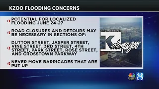 Incoming rain prompts flooding concerns in Kalamazoo